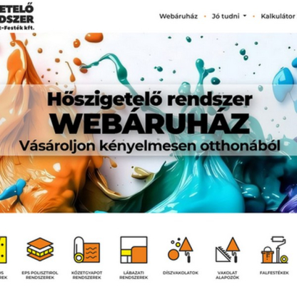 Hőszigetelő rendszer webáruház - Online platform