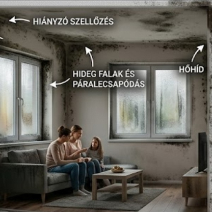 A lélegző fal legendája: Miért nem a hőszigetelés tehet a penészről?