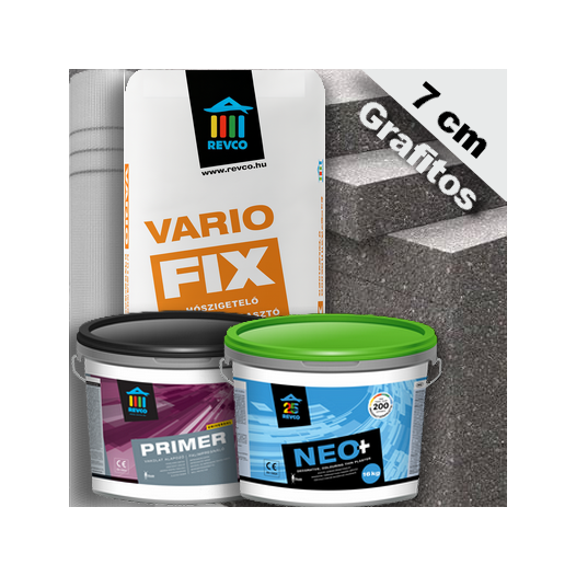 Grafitos hőszigetelő rendszer 7 cm