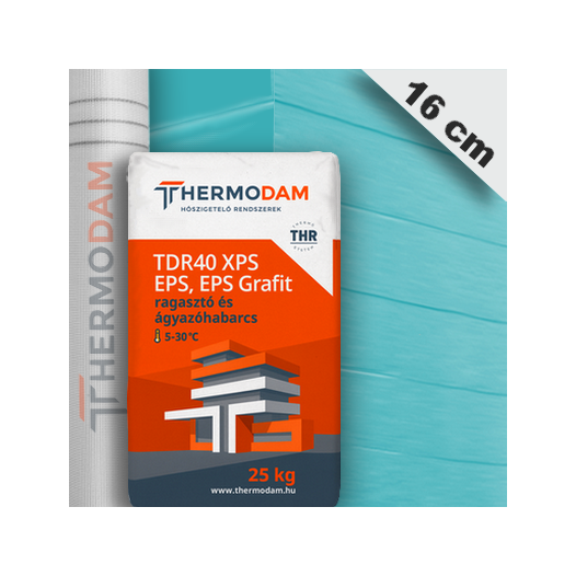 XPS Lábazati hőszigetelő rendszer 16 cm