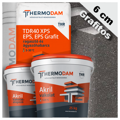 Grafitos hőszigetelő rendszer 6 cm
