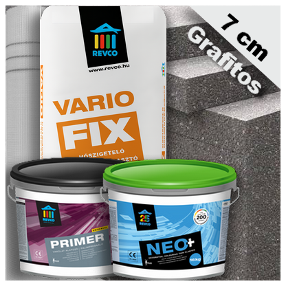 Grafitos hőszigetelő rendszer 7 cm