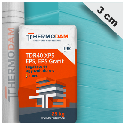 XPS Lábazati hőszigetelő rendszer 3 cm