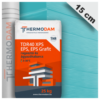XPS Lábazati hőszigetelő rendszer 15 cm